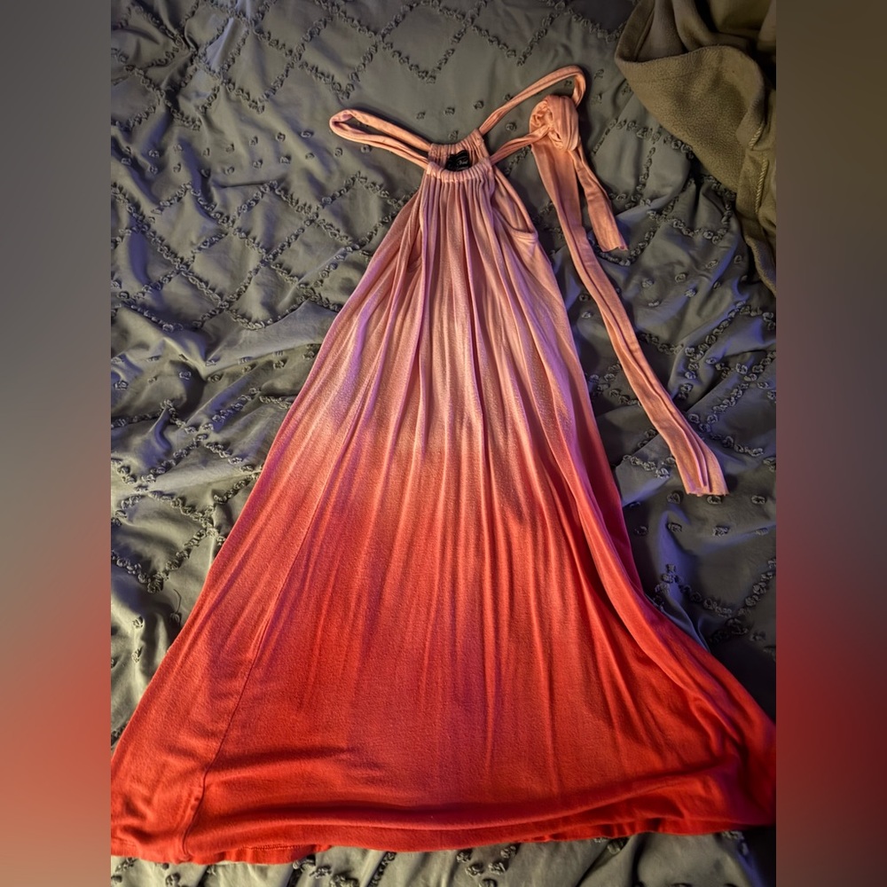 Elegant Pink and Red Dress